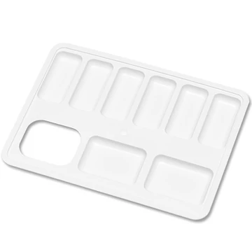 Nebulo: Festőpaletta fehér színben 15x11cm