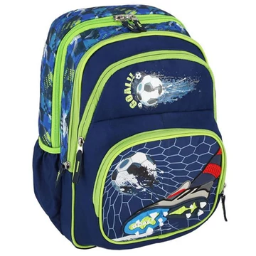 Football Goal ergonomikus iskolatáska, hátizsák 40x20x18cm