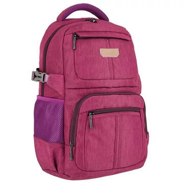 Spirit: Etty rózsaszín lekerekített négy rekeszes iskolatáska, hátizsák