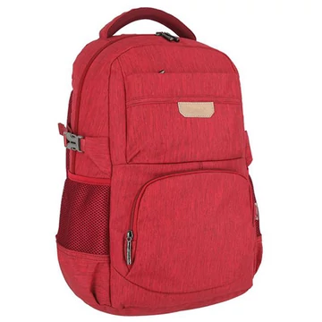 Spirit: Etty piros lekerekített négy rekeszes iskolatáska, hátizsák