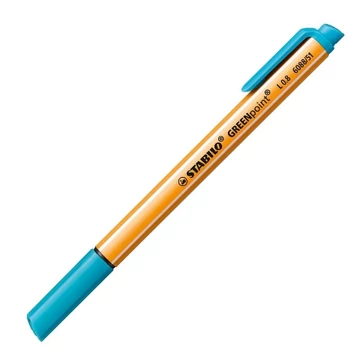 Stabilo: GREENpoint rostirón 0,8mm-es türkiz színben