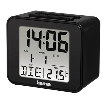 Hama Cube rádióvezérelt ébresztőóra - fekete (186304)