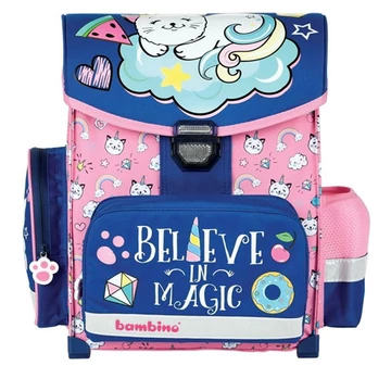 Believe in Magic cicakornis ergonomikus iskolatáska, hátizsák 36x27x14cm