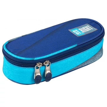 St.Right Kék árnyalatos ovális tolltartó 23cm