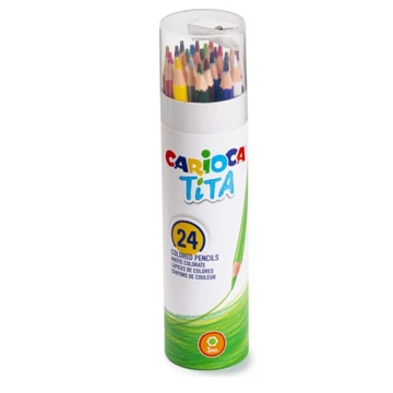 Tita 24db-os színes ceruza szett henger tokban - Carioca