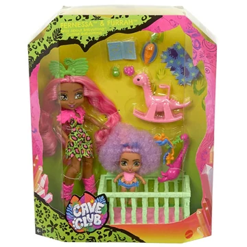 Cave Club: Bébiszitter játékszett kiegészítőkkel - Mattel