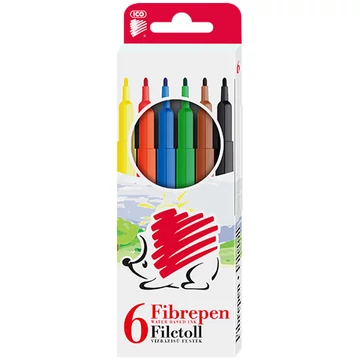 ICO: SÜNI 300 színes rostirón készlet 6db-os