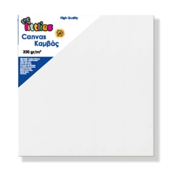 Feszített fehér festővászon 20x20cm