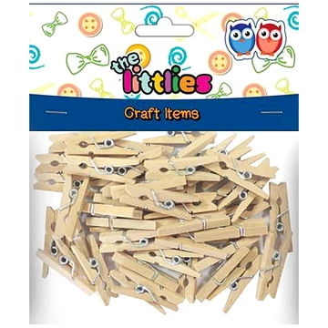 Natúr fa csipesz 25mm 45db