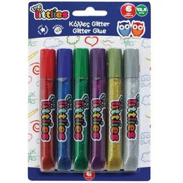 Tubusos csillámos ragasztó 6db-os készlet