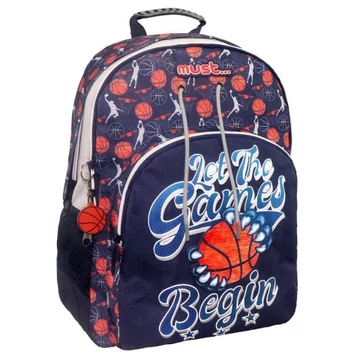 Must Energy: Let The Games Begin ergonomikus iskolatáska hátizsák
