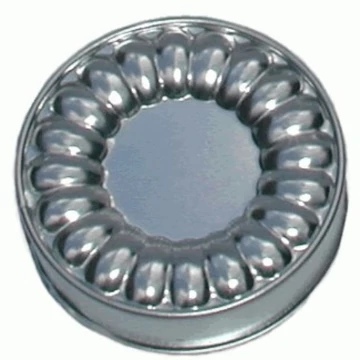 Bordás fém süteményforma 12cm-es