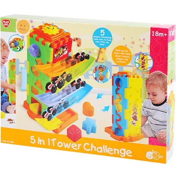 Playgo: 5 az 1-ben bébi készségfejlesztő toronyjáték