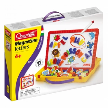 Quercetti: Mágneses tábla betűkkel és formákkal
