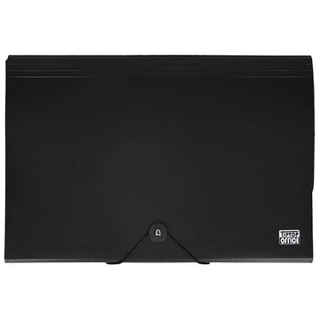 Spirit: Irattartó mappa A4 12 rekeszes fekete