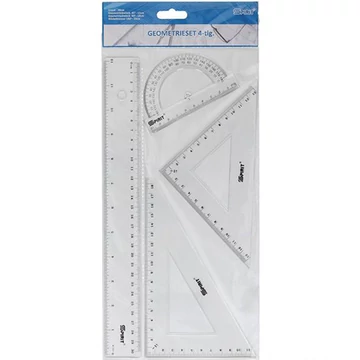 Spirit: 4db-os vonalzó készlet 30cm-es egyenes vonalzóval