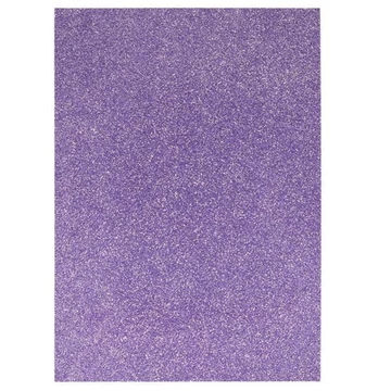Spirit: Csillámos dekorációs habszivacs lap lila színben A/4 1db