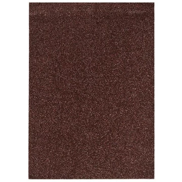 Spirit: Csillámos dekorációs habszivacs lap barna színben A/4 1db