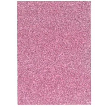 Spirit: Öntapadós csillámos dekorációs habszivacs lap pink színben A/4 1db