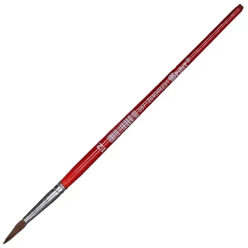 Spirit: Piros fanyelű hegyes ecset 12-es méretben 1db