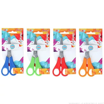 Spirit: ABC kerekített hegyű Olló 13cm-es rozsdamentes acél pengével piros színben 1db