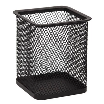 Spirit: Fekete fémhálós asztali írószertartó