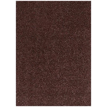 Spirit: Öntapadós csillámos dekorációs habszivacs lap sötétbarna színben A/4 1db