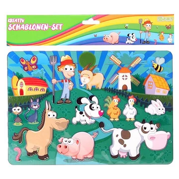 Spirit: Farm állatok kreatív műanyag rajzsablon