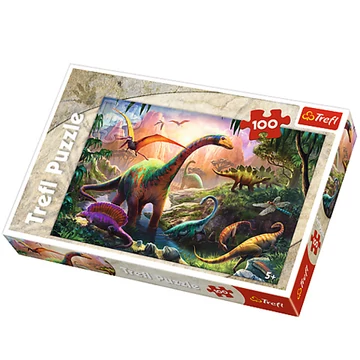 Dinoszauruszok földjén puzzle 100db-os - Trefl