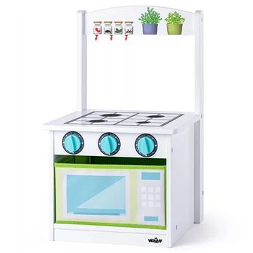 Fa játék konyha és kisszék 2 az 1-ben - Woodyland