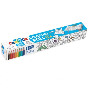 Tenger élővilága színező henger 8db ceruzával - Carioca
