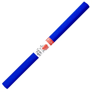 ICO: Süni krepp papír kék színben 200x50cm