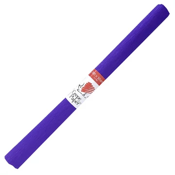 ICO: Süni krepp papír ibolya színben 200x50cm