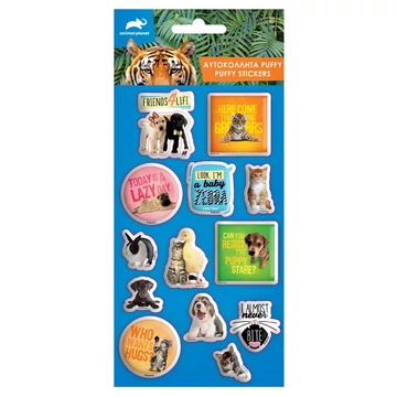 Animal Planet 3D pufi matrica szett 10x22cm-es íven
