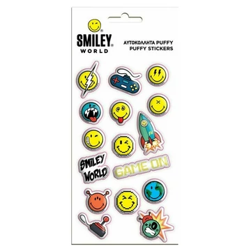 Smiley 3D pufi matrica szett 10x22cm-es íven