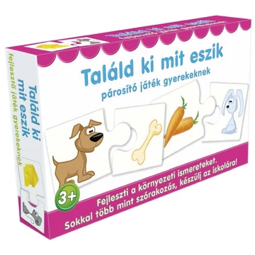 Találd ki mit esznek párosító játék