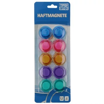 Spirit: White Board színes tábla mágnes 30mm 10db-os szett