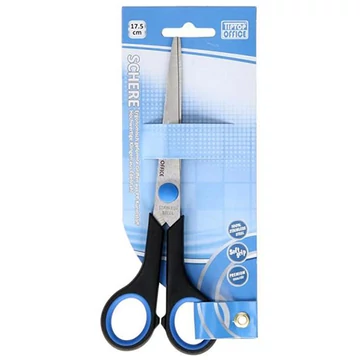 Spirit: Soft Grip iskolai és irodai olló 17,5cm-es rozsdamentes pengével