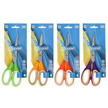 Spirit: Soft Grip student iskolai és irodai olló 21cm-es rozsdamentes pengével többféle színben 1db