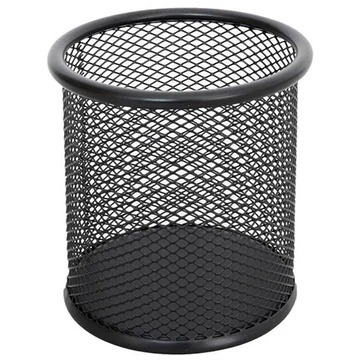 Spirit: Fekete fém ceruzatartó 9x10cm