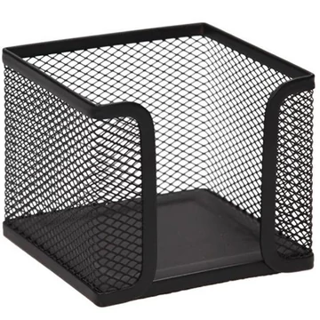 Spirit: Fekete fémhálós jegyzettömb tartó 10x10cm