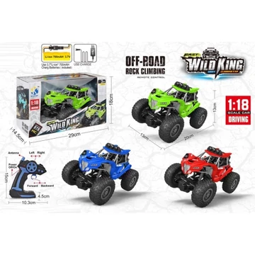 WildKing Rock Crawler távirányítós autó 1/18 több változatban