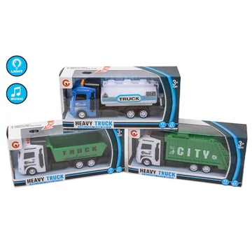 Hulladékszállító teherautó fény és hangeffektekkel több változatban