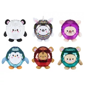 Shimmeez: Simiflitter plüss állatok 20 cm-es 6 féle változatban