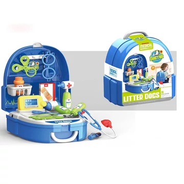 Játék orvosi elsősegély készlet vállra akasztható hátizsákban 20db-os készlet