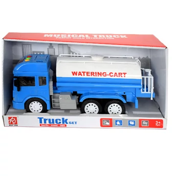 Víz-szállító kamion fényekkel és hanggal