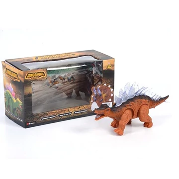 Sztegoszaurusz dinoszaurusz figura fény effektekkel