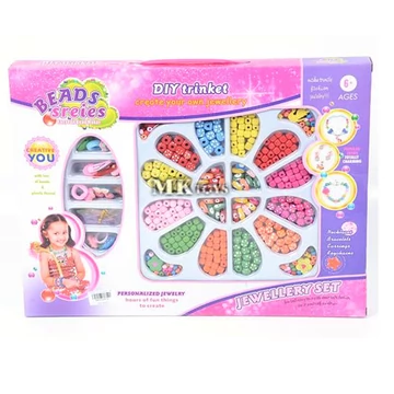 Ékszerkészítő gyöngy szett szögletes gyöngyökkel