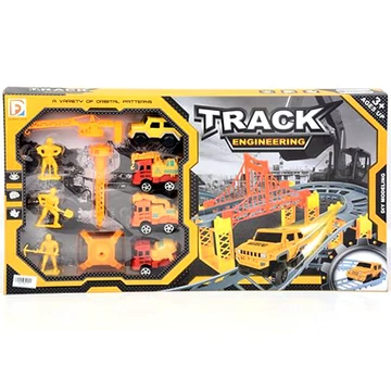 Autópálya munkagépekkel és munkásokkal