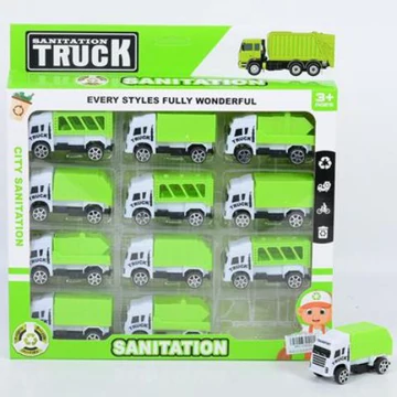 Kukásautó 12db-os szett 1/64